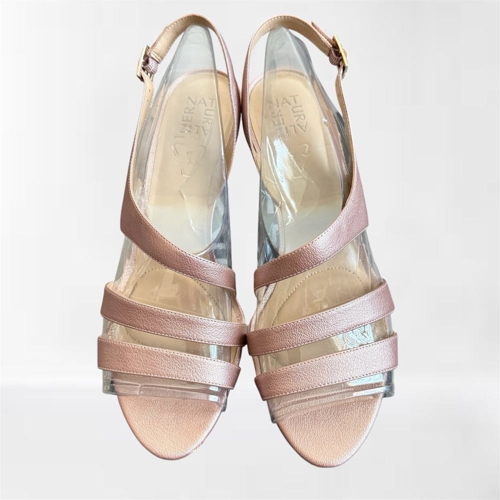 Naturalizer “Taimi” Rose Gold Metallic Slingback Heels | Size 12M | Barely Used